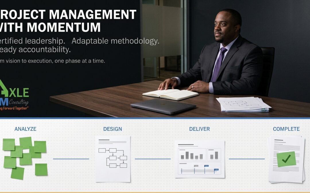 Project Management with Momentum: Structure, Accountability, and Flexible Support from Planning to Completion